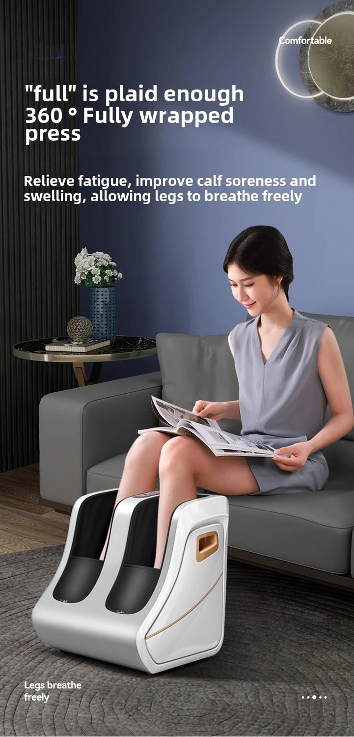 Premium Foot and Calf Massager – Shiatsu Deep Kneading Compression with Adjustable Heat for Women and Men