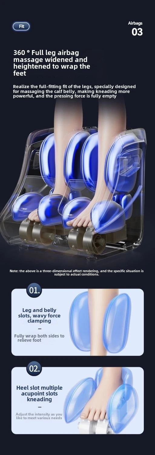 Premium Foot and Calf Massager – Shiatsu Deep Kneading Compression with Adjustable Heat for Women and Men