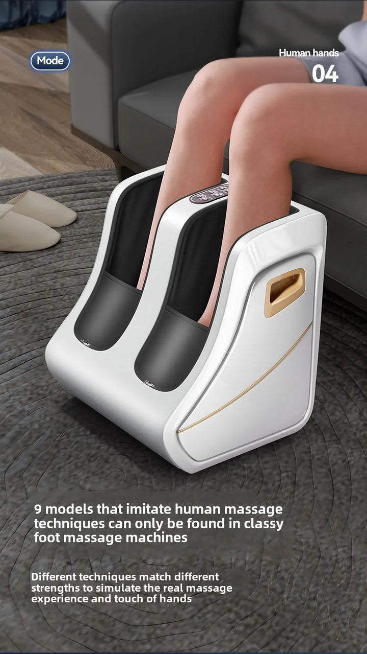Premium Foot and Calf Massager – Shiatsu Deep Kneading Compression with Adjustable Heat for Women and Men