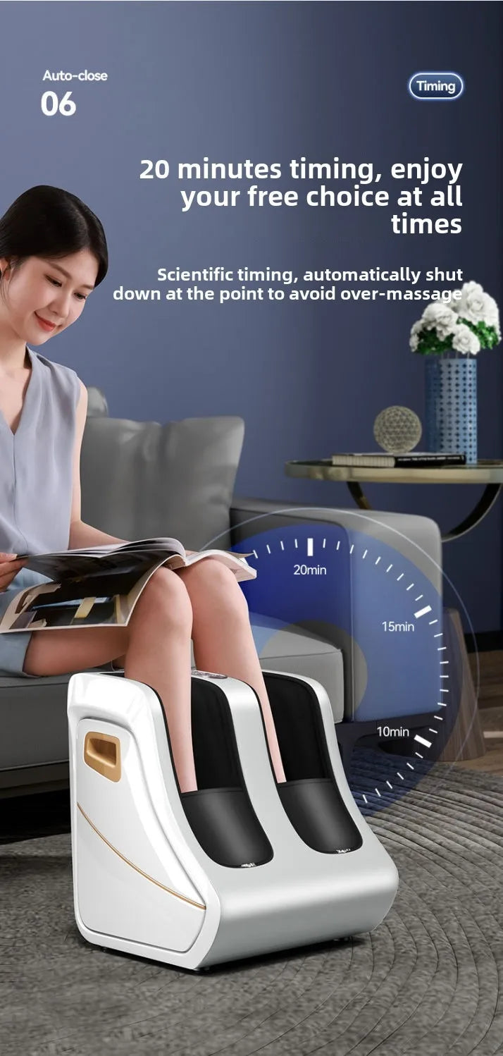 Premium Foot and Calf Massager – Shiatsu Deep Kneading Compression with Adjustable Heat for Women and Men