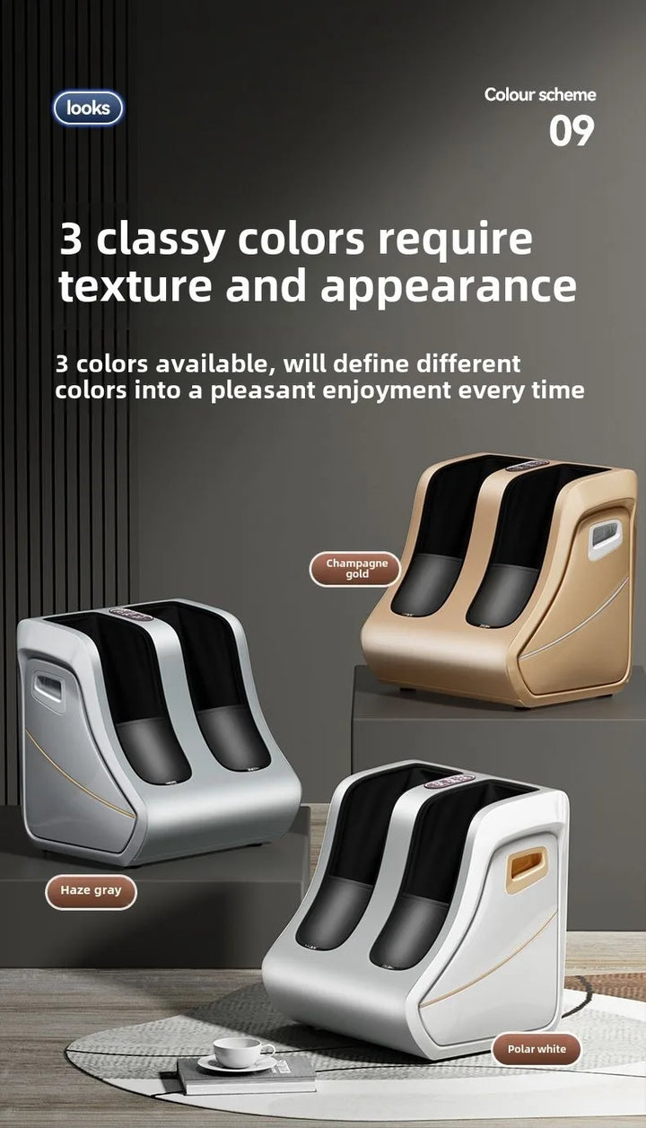 Premium Foot and Calf Massager – Shiatsu Deep Kneading Compression with Adjustable Heat for Women and Men