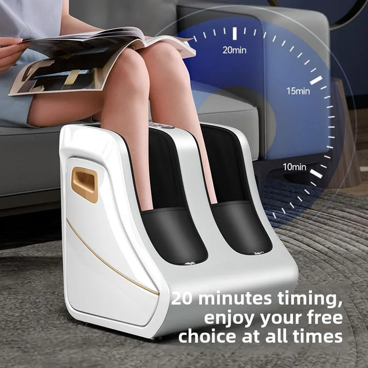 Premium Foot and Calf Massager – Shiatsu Deep Kneading Compression with Adjustable Heat for Women and Men