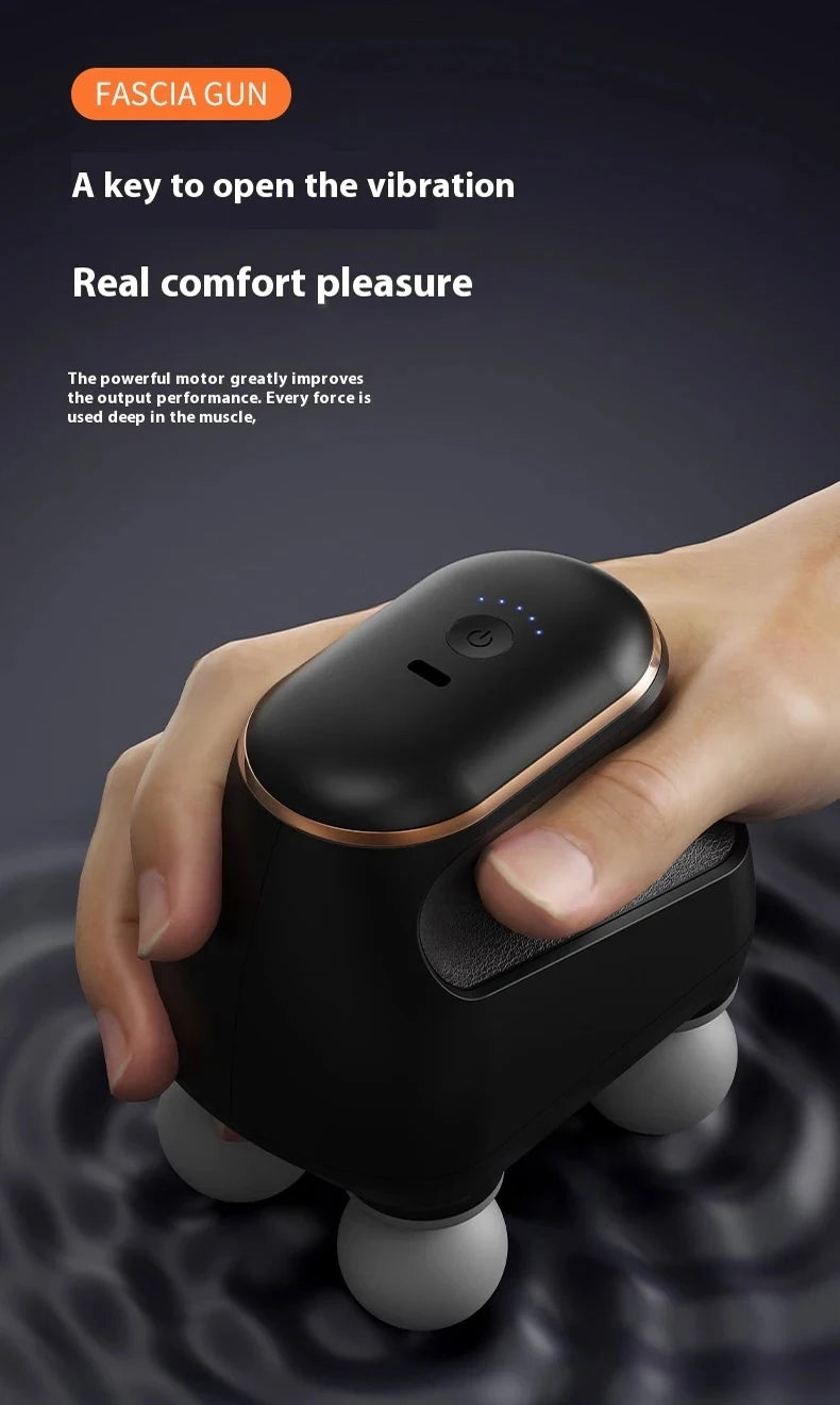Premium Four Head Massage Gun – Portable High Frequency Percussion Muscle Massager for Neck Shoulder and Waist