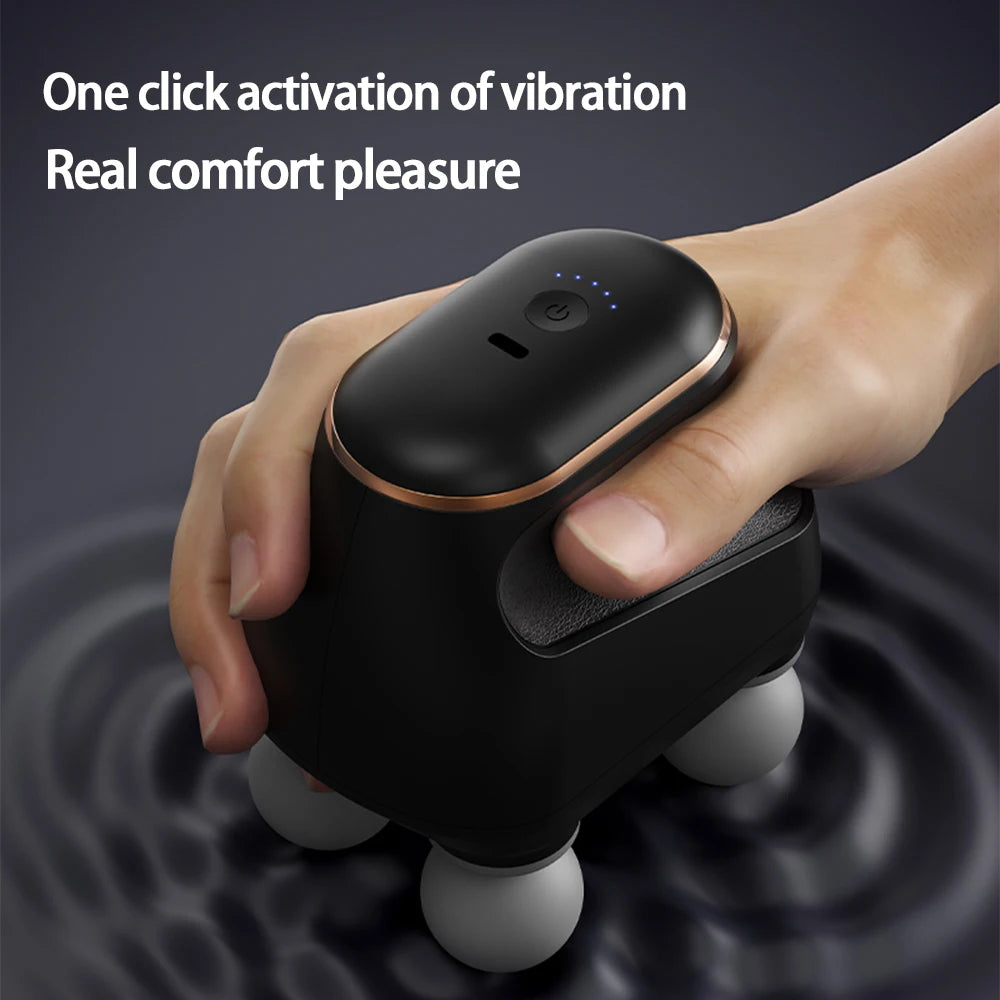 Premium Four Head Massage Gun – Portable High Frequency Percussion Muscle Massager for Neck Shoulder and Waist