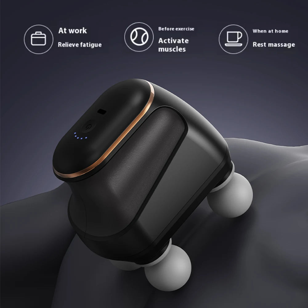 Premium Four Head Massage Gun – Portable High Frequency Percussion Muscle Massager for Neck Shoulder and Waist
