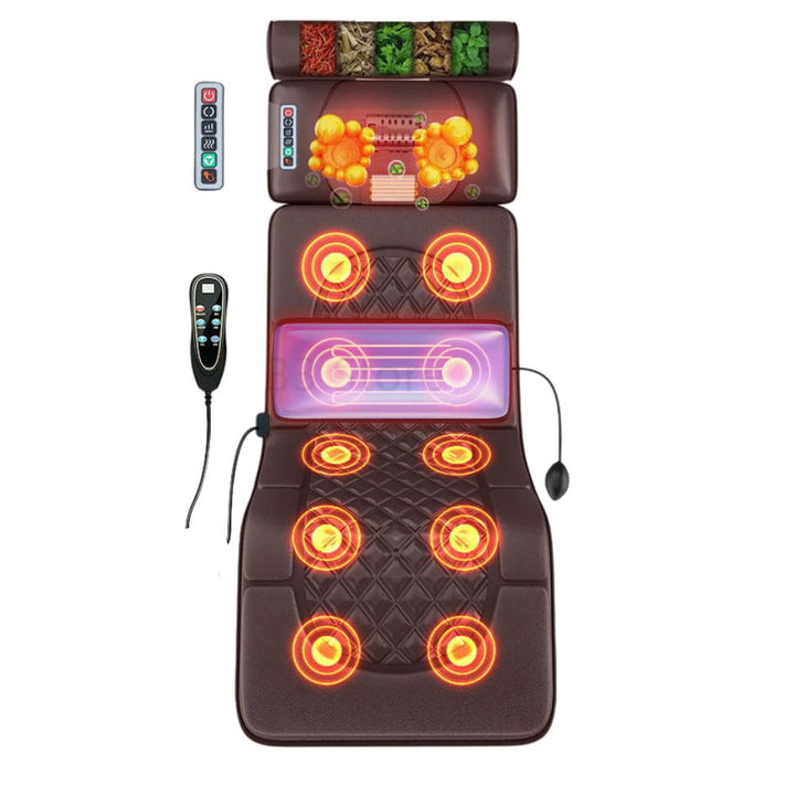 Premium Full Body Electric Massage Mattress with Heating & Vibration – Pain & Stress Relief for Neck, Back, Foot, and Body Relaxation