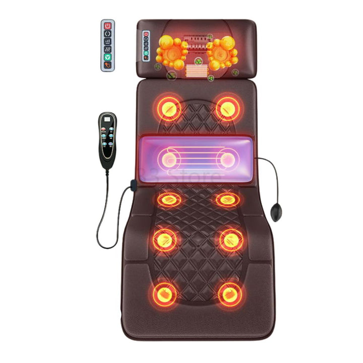 Premium Full Body Electric Massage Mattress with Heating & Vibration – Pain & Stress Relief for Neck, Back, Foot, and Body Relaxation