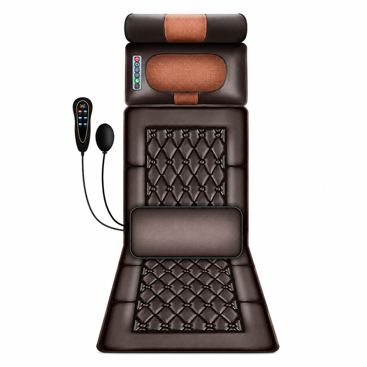 Premium Full Body Electric Massage Mattress with Heating & Vibration – Pain & Stress Relief for Neck, Back, Foot, and Body Relaxation
