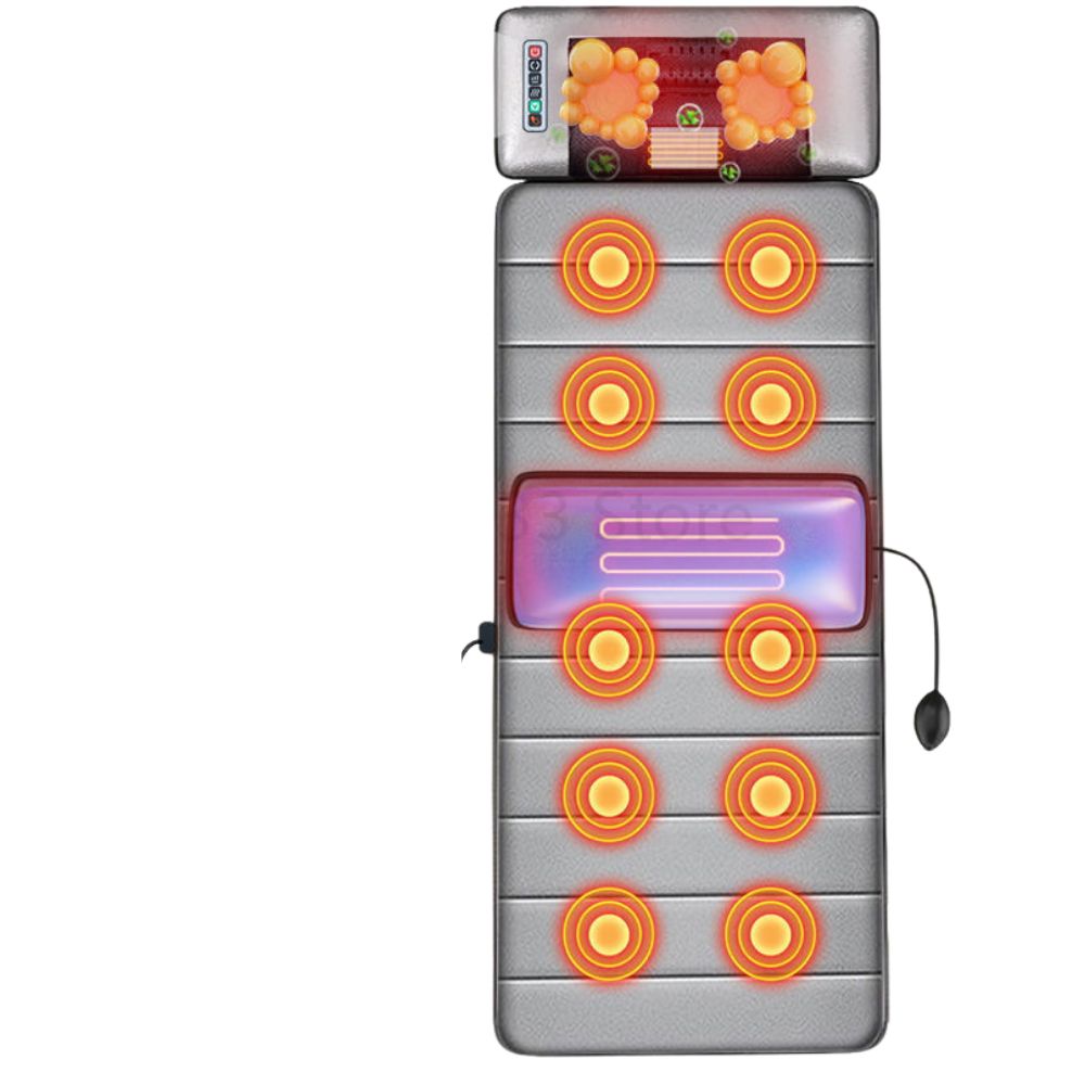 Premium Full Body Electric Massage Mattress with Heating & Vibration – Pain & Stress Relief for Neck, Back, Foot, and Body Relaxation