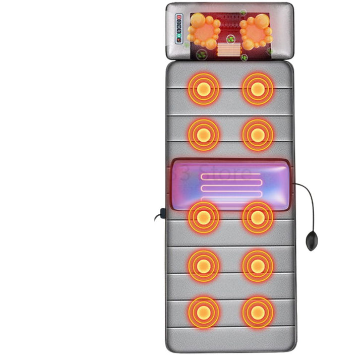 Premium Full Body Electric Massage Mattress with Heating & Vibration – Pain & Stress Relief for Neck, Back, Foot, and Body Relaxation