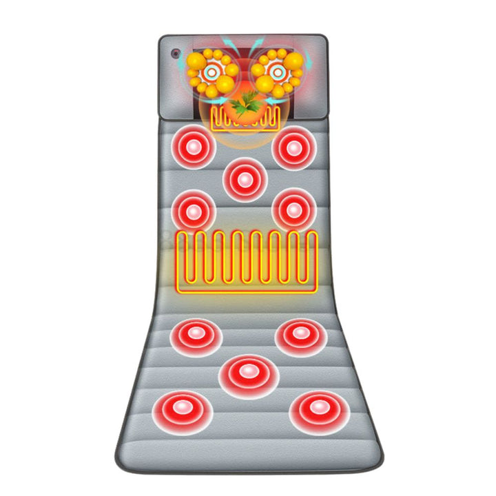 Premium Full Body Electric Massage Mattress with Heating & Vibration – Pain & Stress Relief for Neck, Back, Foot, and Body Relaxation