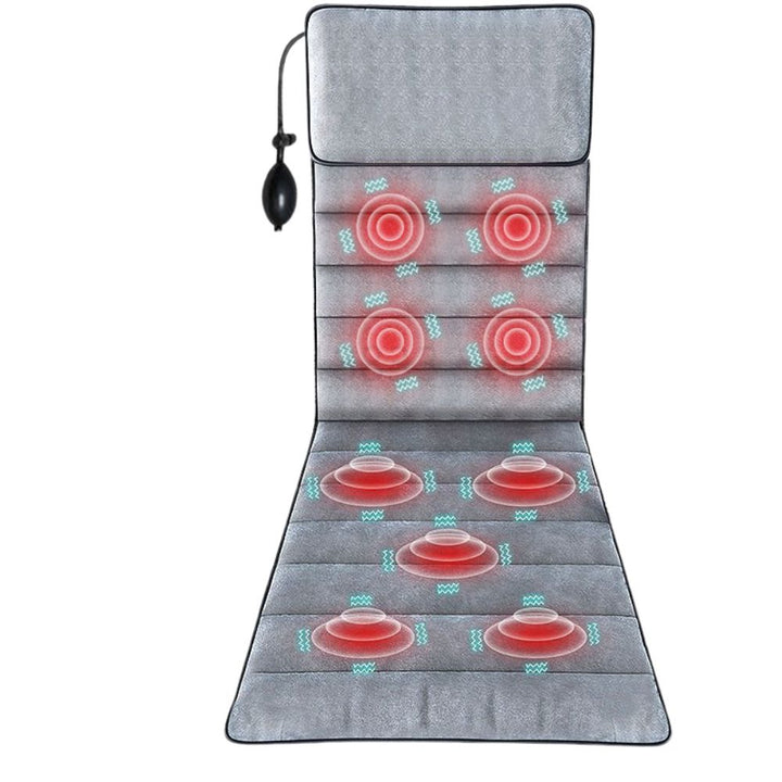 Premium Full Body Electric Massage Mattress with Heating & Vibration – Pain & Stress Relief for Neck, Back, Foot, and Body Relaxation
