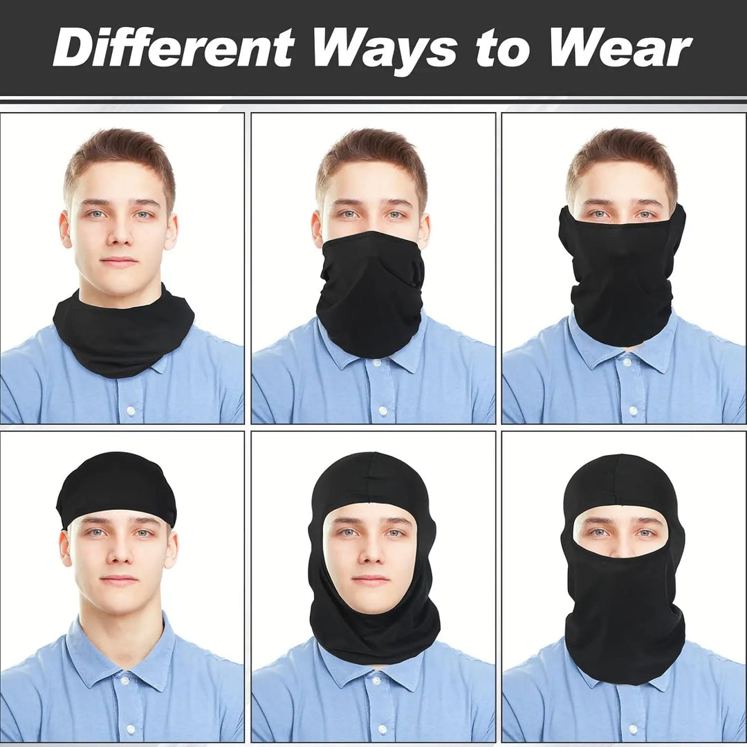 Premium Full Face Balaclava Mask – Outdoor Sports Ski, Motorcycle, Bike, and Tactical Riding Cap for Unisex, Summer Hood & Scarf, Single-Hole Design, Lightweight, Breathable, Ideal for Running, Cycling, MTB