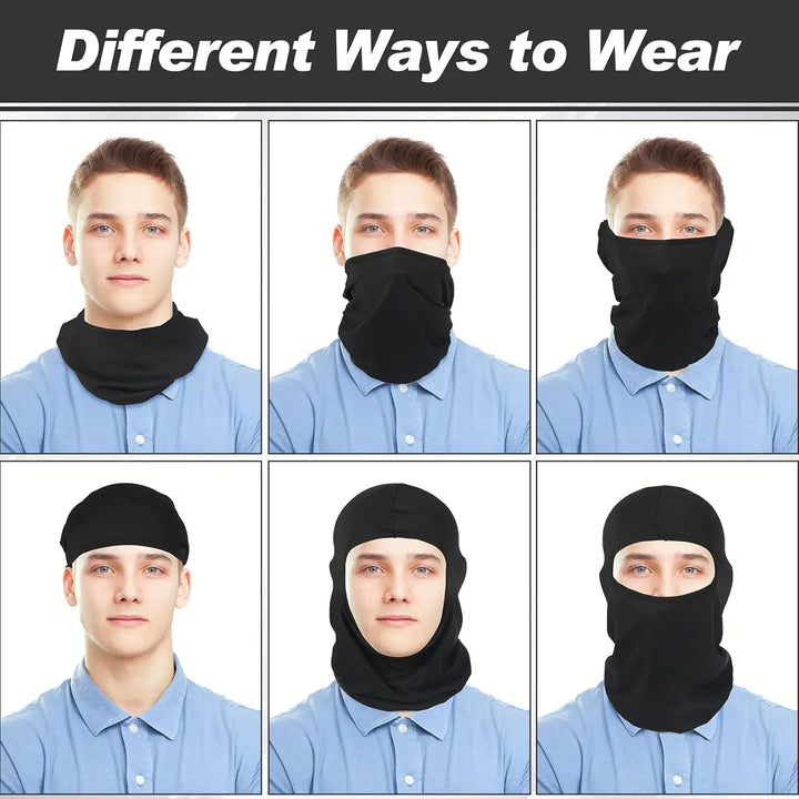Premium Full Face Balaclava Mask – Outdoor Sports Ski, Motorcycle, Bike, and Tactical Riding Cap for Unisex, Summer Hood & Scarf, Single-Hole Design, Lightweight, Breathable, Ideal for Running, Cycling, MTB