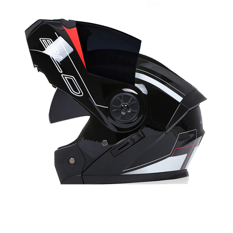 Premium Full Face Motorcycle Helmet - DOT & ECE Certified, Double Lens, Inner Sun Visor, Lightweight ABS Shell, Removable Nose Guard, Unisex for Men & Women, M/L/XL Sizes