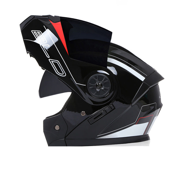 Premium Full Face Motorcycle Helmet - DOT & ECE Certified, Double Lens, Inner Sun Visor, Lightweight ABS Shell, Removable Nose Guard, Unisex for Men & Women, M/L/XL Sizes
