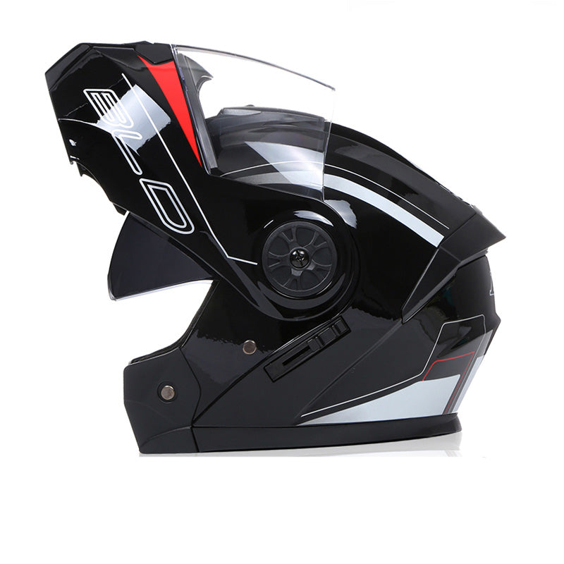 Premium Full Face Motorcycle Helmet - DOT & ECE Certified, Double Lens, Inner Sun Visor, Lightweight ABS Shell, Removable Nose Guard, Unisex for Men & Women, M/L/XL Sizes