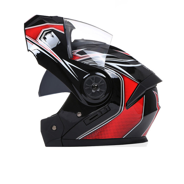 Premium Full Face Motorcycle Helmet - DOT & ECE Certified, Double Lens, Inner Sun Visor, Lightweight ABS Shell, Removable Nose Guard, Unisex for Men & Women, M/L/XL Sizes
