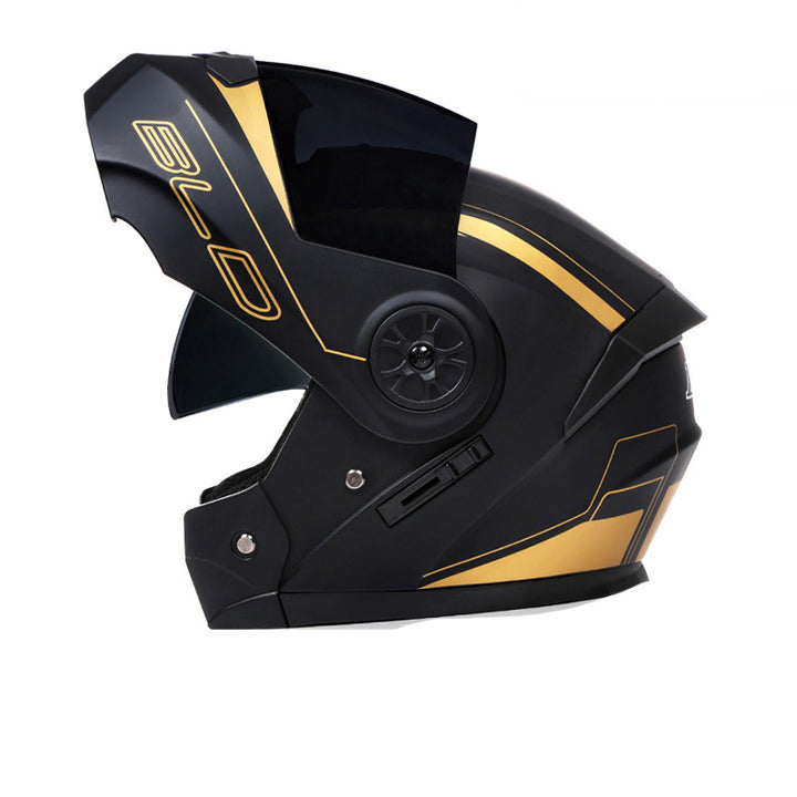 Premium Full Face Motorcycle Helmet - DOT & ECE Certified, Double Lens, Inner Sun Visor, Lightweight ABS Shell, Removable Nose Guard, Unisex for Men & Women, M/L/XL Sizes