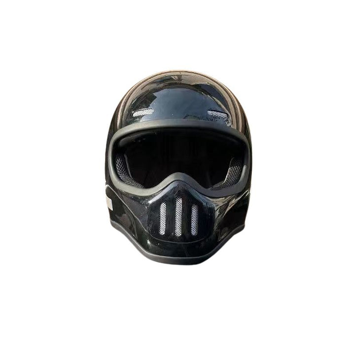 Premium Full Face Motorcycle Helmet – Retro Tokyo Style, Fiberglass, Clear Visor, Japan TT Design, Casco Moto for Men & Women, Lightweight, Comfortable, Stylish