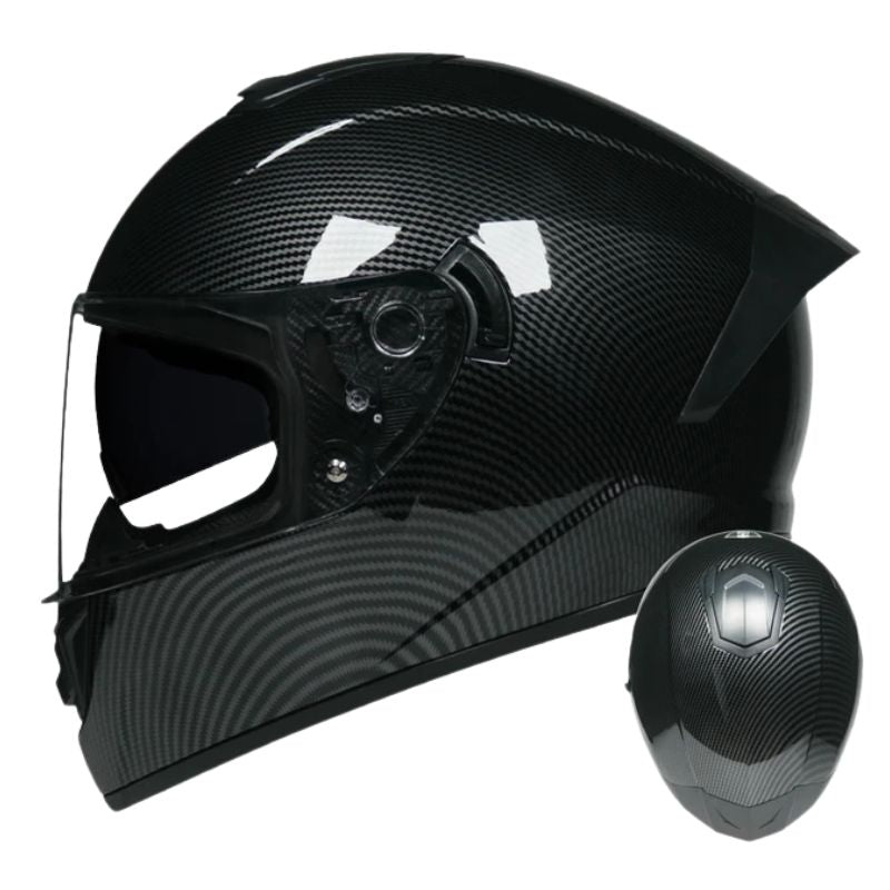 Premium Full Face Racing Motorcycle Helmet – Winter Warm Double Visor, Motorbike Sports Helmet, Adjustable Ventilation, Comfortable Fit for Winter Riding