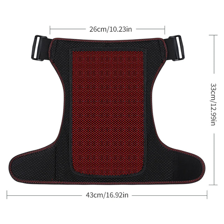 Premium Full Wrap Heated Hip Support Brace – USB Powered Compression Wrap with 3 Heat Levels and Vibration Massage