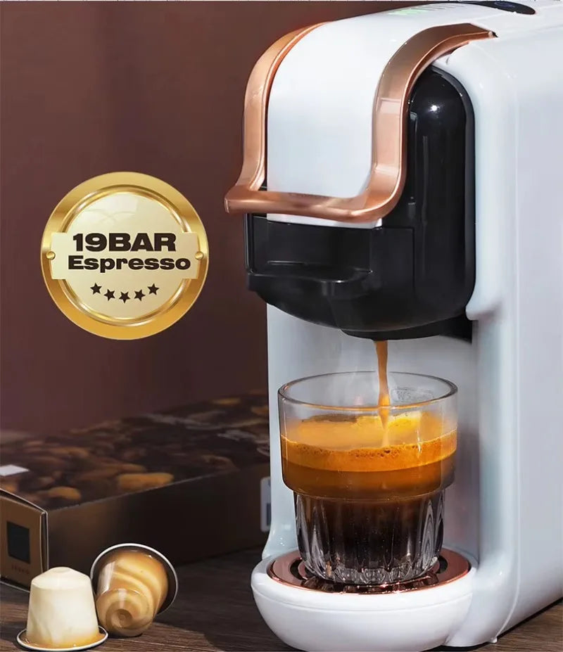 Premium Fully Automatic Italian Coffee Machine – 19 Bar Multi-System Espresso Maker for Home and Office