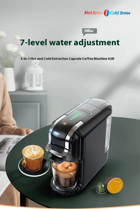 Premium Fully Automatic Italian Coffee Machine – 19 Bar Multi-System Espresso Maker for Home and Office