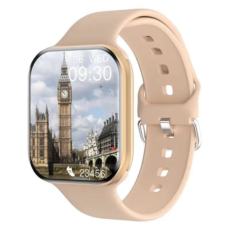 Premium GPS Smart Watch for Men & Women - Always On Display, Body Temp Monitoring, Bluetooth Call, NFC, Compatible with iOS & Android, High-Resolution