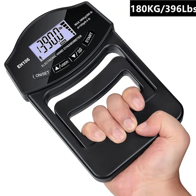 Premium Grip Strength Tester – 265Lbs/120Kg Digital Hand Dynamometer with LCD Screen, USB Rechargeable, Accurate Power Meter for Sports & Power Training