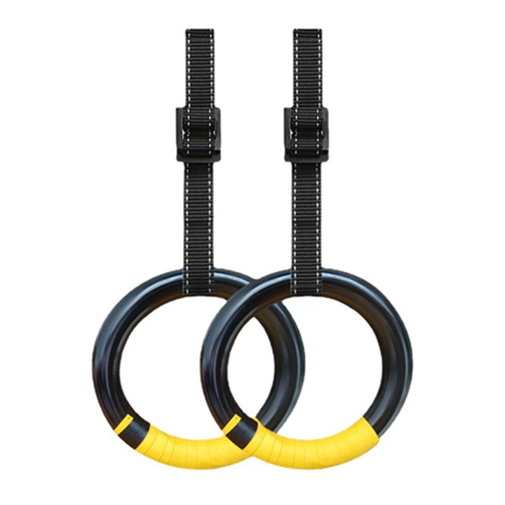 Premium Gymnastic Rings – 1000lbs Capacity, Adjustable Buckle Straps, Non-Slip Rings for Pull Up and Home Fitness, Durable PP and Nylon Material