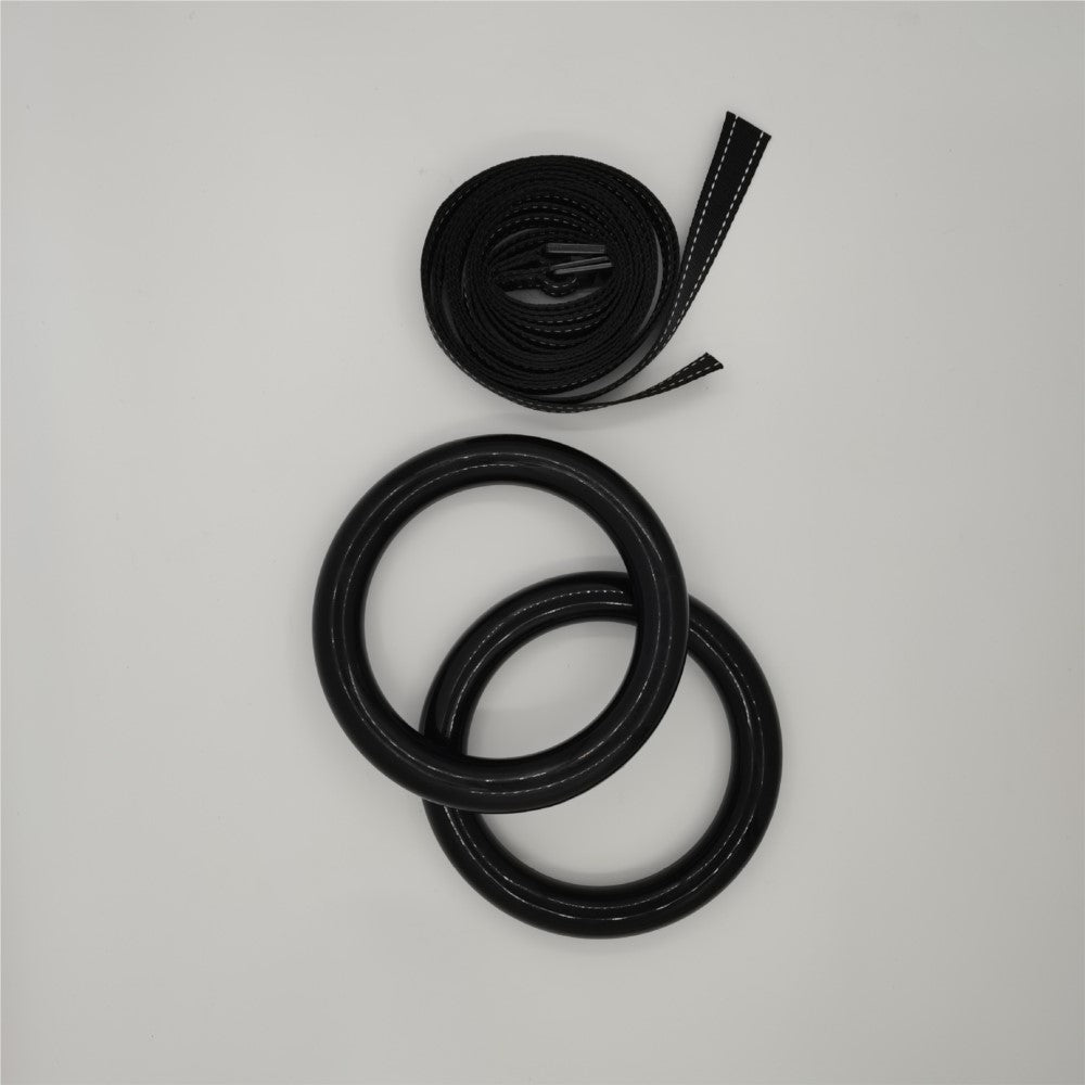 Premium Gymnastic Rings – 1000lbs Capacity, Adjustable Buckle Straps, Non-Slip Rings for Pull Up and Home Fitness, Durable PP and Nylon Material