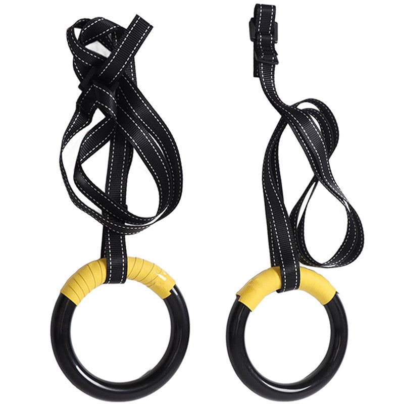 Premium Gymnastic Rings – 1000lbs Capacity, Adjustable Buckle Straps, Non-Slip Rings for Pull Up and Home Fitness, Durable PP and Nylon Material