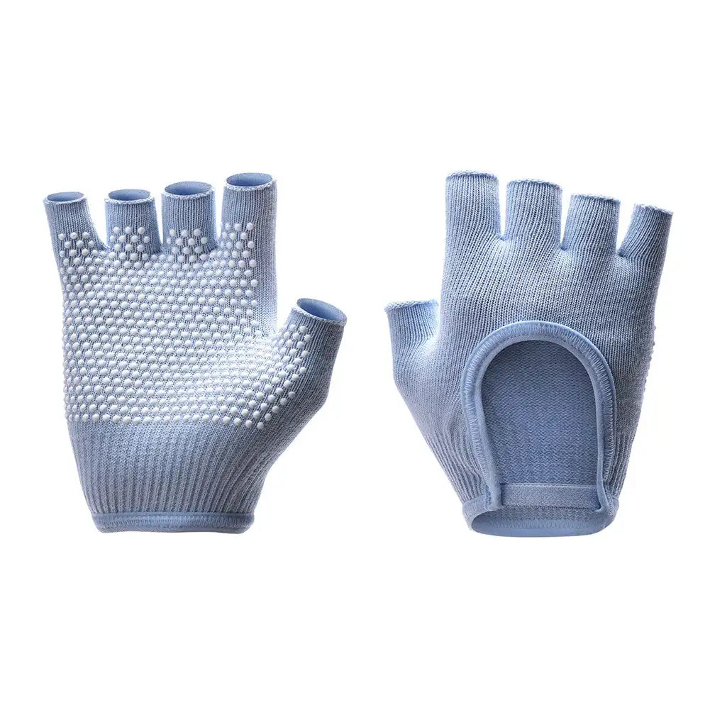 Premium Half-Finger Yoga Gloves for Women – Anti-Slip Pilates & Fitness Gloves, Open-Fingered Design for Indoor Dance & Training, Comfortable Yoga Aids for Better Grip