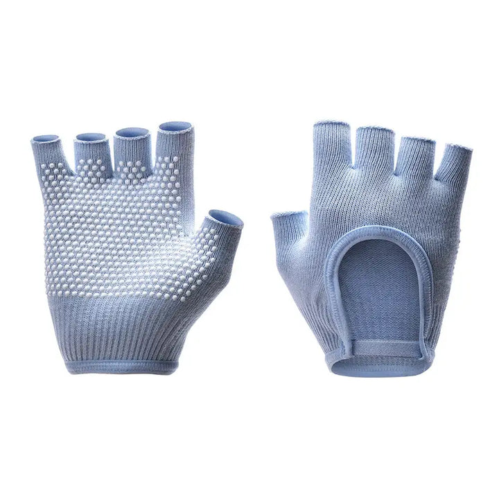 Premium Half-Finger Yoga Gloves for Women – Anti-Slip Pilates & Fitness Gloves, Open-Fingered Design for Indoor Dance & Training, Comfortable Yoga Aids for Better Grip