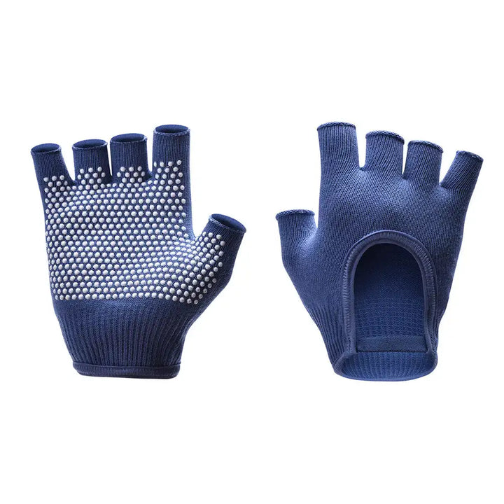 Premium Half-Finger Yoga Gloves for Women – Anti-Slip Pilates & Fitness Gloves, Open-Fingered Design for Indoor Dance & Training, Comfortable Yoga Aids for Better Grip