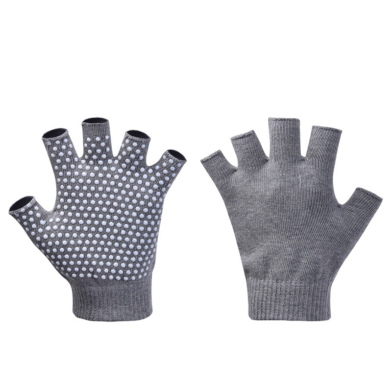 Premium Half-Finger Yoga Gloves for Women – Anti-Slip Pilates & Fitness Gloves, Open-Fingered Design for Indoor Dance & Training, Comfortable Yoga Aids for Better Grip