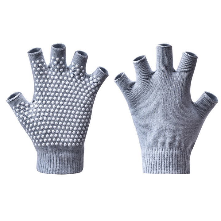 Premium Half-Finger Yoga Gloves for Women – Anti-Slip Pilates & Fitness Gloves, Open-Fingered Design for Indoor Dance & Training, Comfortable Yoga Aids for Better Grip
