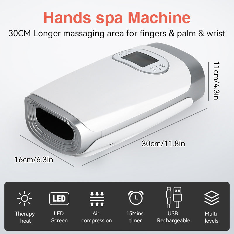 Premium Heated Hand Massager with Air Pressure and Hot Compress for Arthritis Relief, Cold Hand Comfort, and Finger Numbness Relief – Ideal for Wrist and Palm Pain Relief
