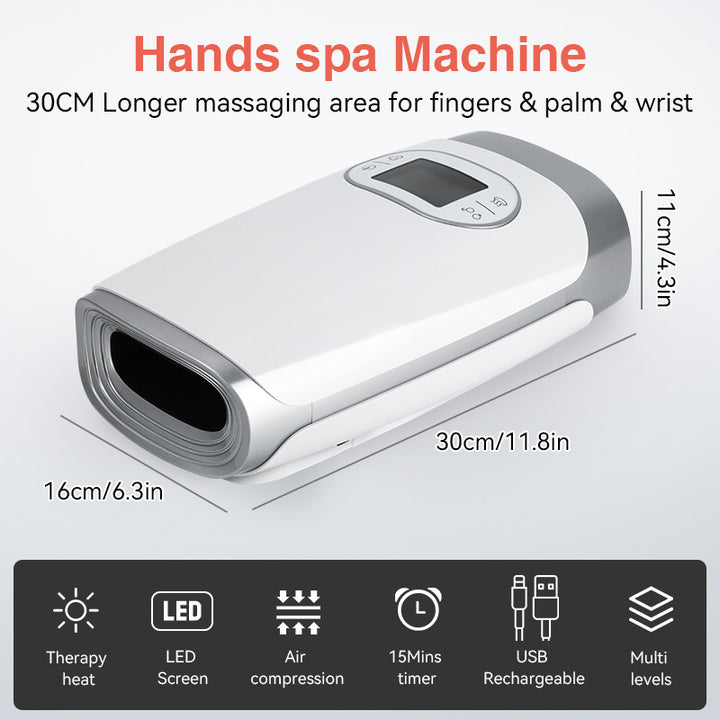 Premium Heated Hand Massager with Air Pressure and Hot Compress for Arthritis Relief, Cold Hand Comfort, and Finger Numbness Relief – Ideal for Wrist and Palm Pain Relief