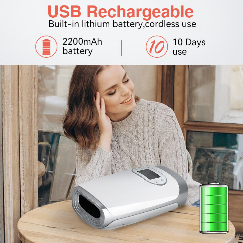 Premium Heated Hand Massager with Air Pressure and Hot Compress for Arthritis Relief, Cold Hand Comfort, and Finger Numbness Relief – Ideal for Wrist and Palm Pain Relief
