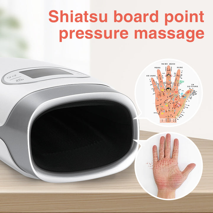Premium Heated Hand Massager with Air Pressure and Hot Compress for Arthritis Relief, Cold Hand Comfort, and Finger Numbness Relief – Ideal for Wrist and Palm Pain Relief