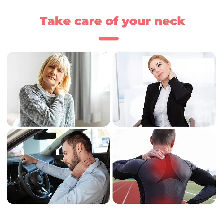 Premium Heating Neck Protector – Magnetic Hot Compress Neck Support Sleeve with Adjustable Wrap