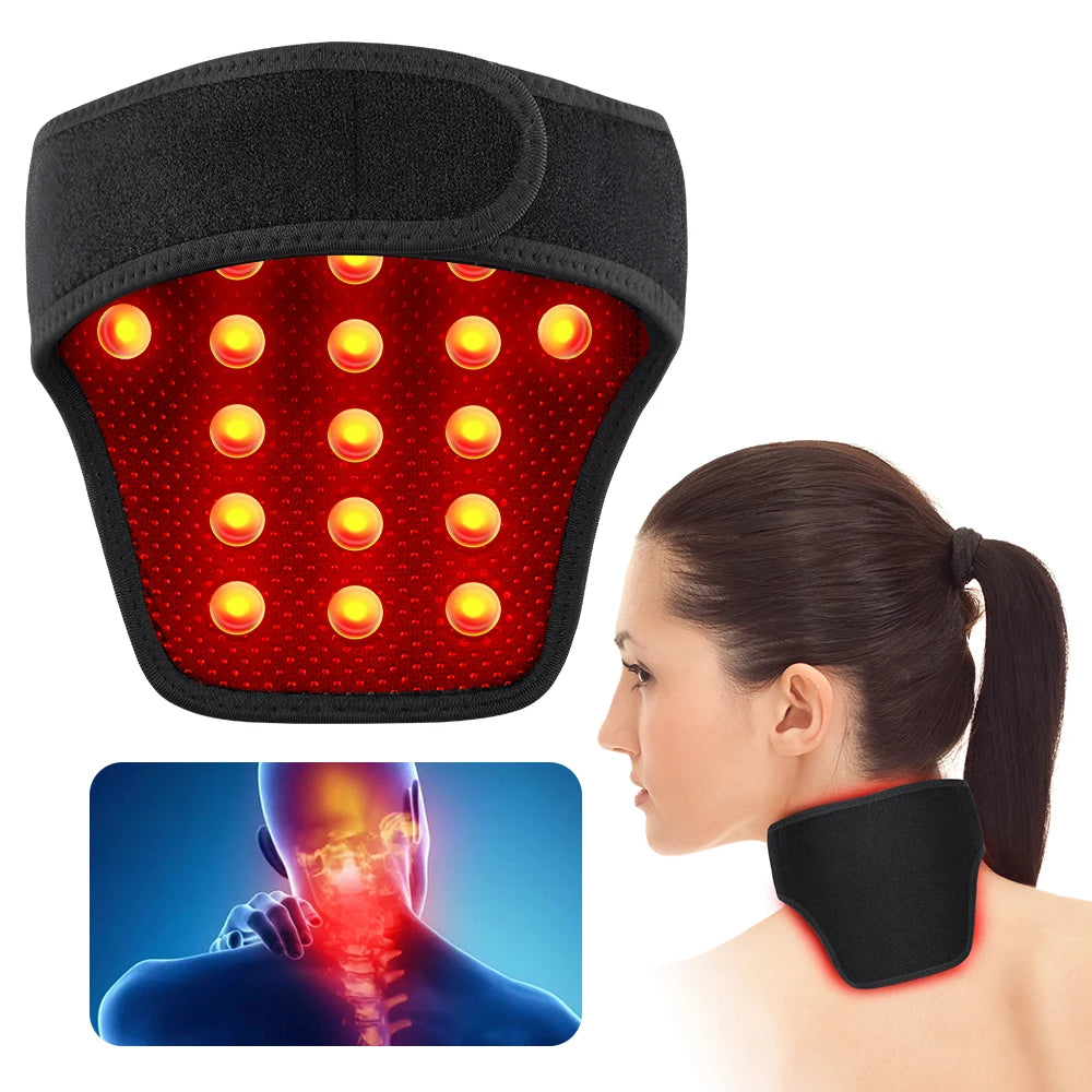 Premium Heating Neck Protector – Magnetic Hot Compress Neck Support Sleeve with Adjustable Wrap