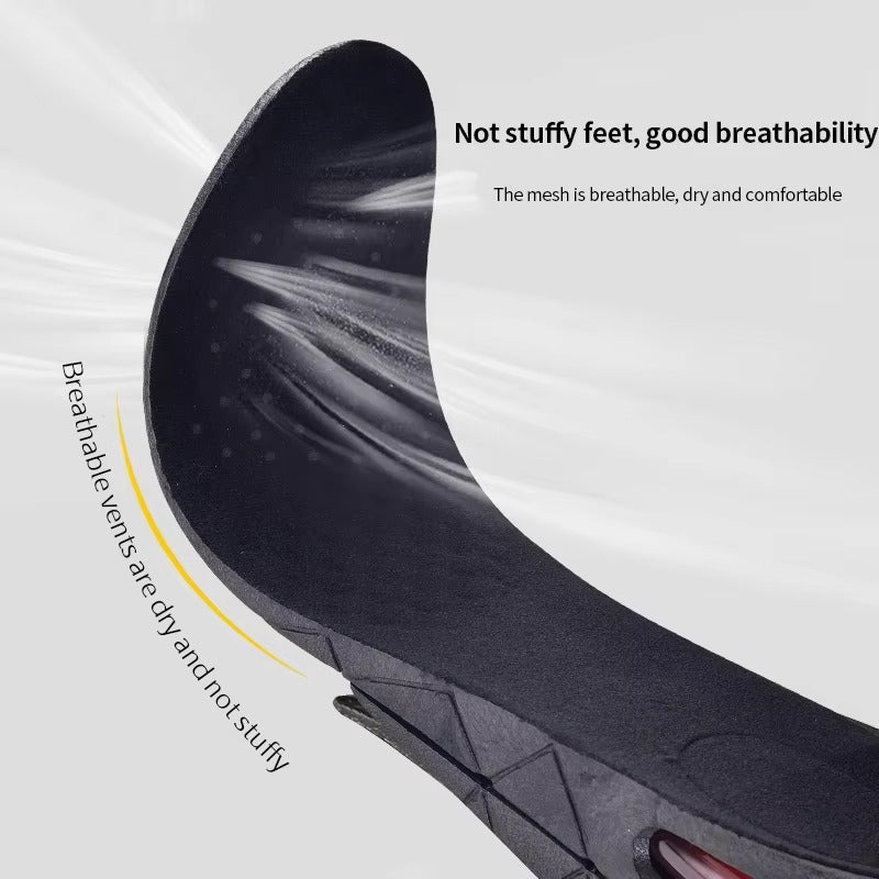 Premium Height Increase Insoles - Air Cushion Elevator Inserts for Men & Women, Adjustable 3-9cm Lift Kits for Comfort and Support, Shock Absorbent, Fits EUR 225-270