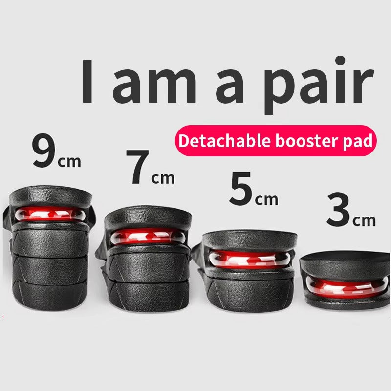 Premium Height Increase Insoles - Air Cushion Elevator Inserts for Men & Women, Adjustable 3-9cm Lift Kits for Comfort and Support, Shock Absorbent, Fits EUR 225-270