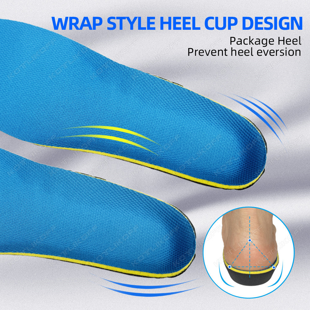 Premium High Arch Support Orthopedic Insoles for Plantar Fasciitis Relief, Cushioning Foot Inserts for Flat Feet, Deep Heel Cup, Shock Absorption for Men and Women