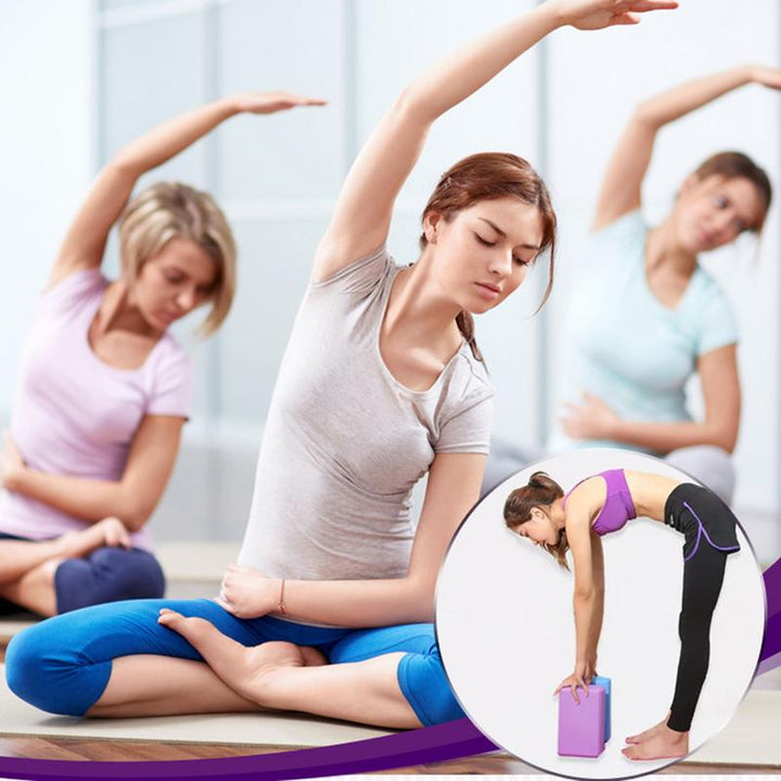 Premium High-Density Yoga Block – Non-Slip, Eco-Friendly EVA Foam – Lightweight & Durable – Supports Proper Posture & Stability – Ideal for Yoga Practice, Stretching, and Fitness – 23x15x7.6cm