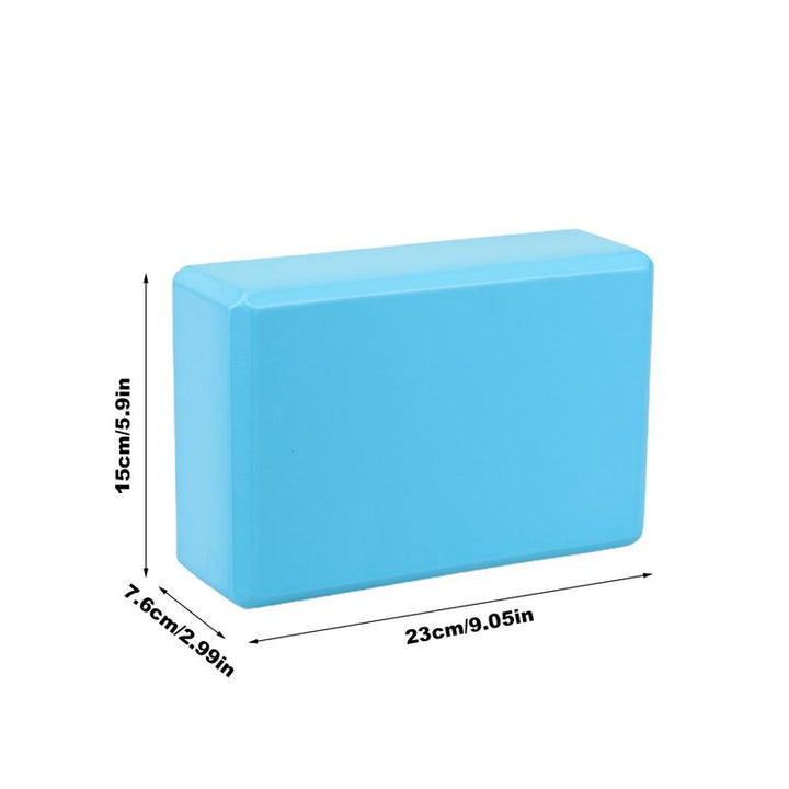 Premium High-Density Yoga Block – Non-Slip, Eco-Friendly EVA Foam – Lightweight & Durable – Supports Proper Posture & Stability – Ideal for Yoga Practice, Stretching, and Fitness – 23x15x7.6cm