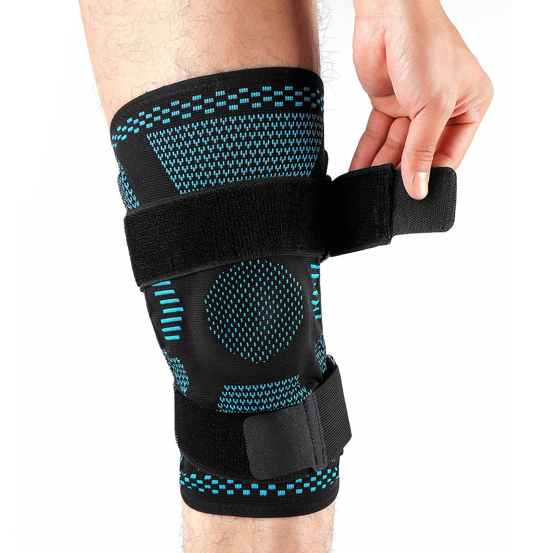 Premium Hinged Knee Brace for Pain Relief & Support, Copper Stabilizers for ACL, Meniscus Tear, Arthritis, Adjustable Open Patella Design, Doctor Recommended, 6 Sizes Available